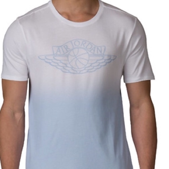 🔥Jordan Fadeaway Faded Tee, NWT, Ice Blue⛹🏿‍♂️ - Picture 3 of 5